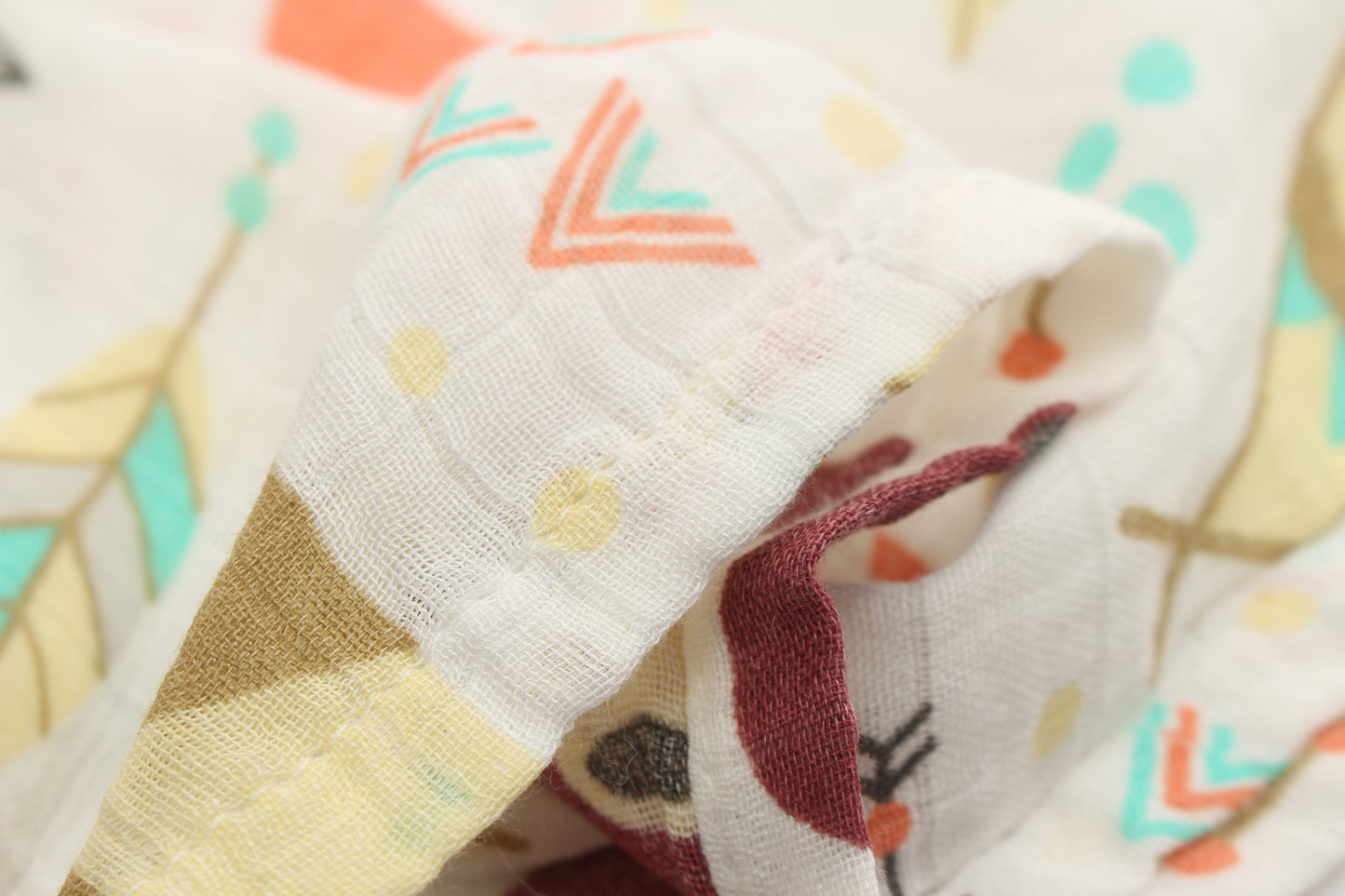 Woodland Friends Muslin Swaddle