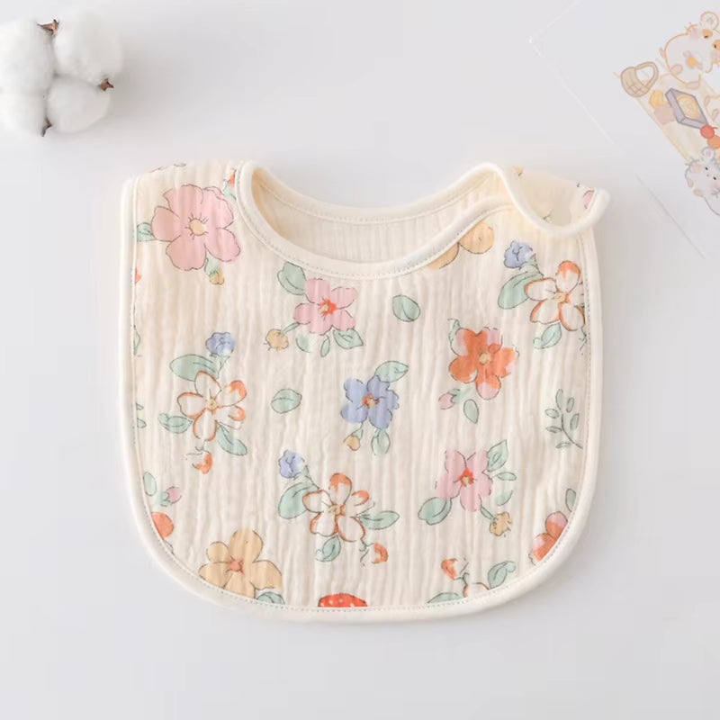 🌸 Heirloom Floral Baby Bib
