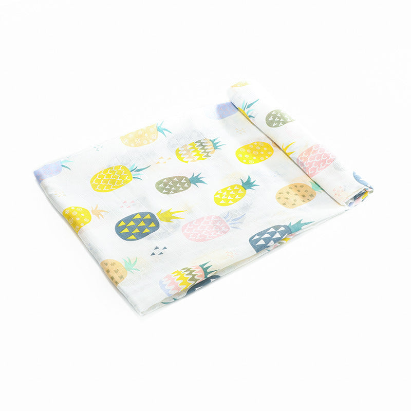 Tropical Pineapple Muslin Swaddle