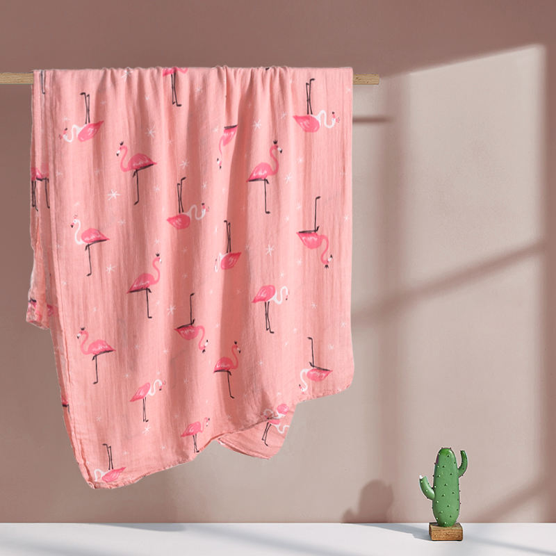 Flamingo Daydream Muslin Swaddle