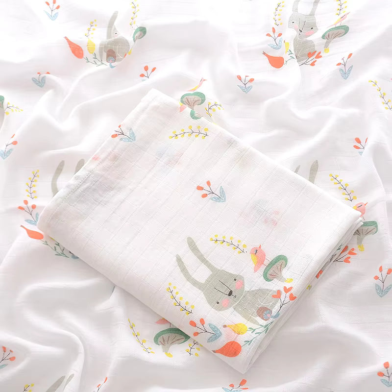 Meadow Bunny Muslin Swaddle
