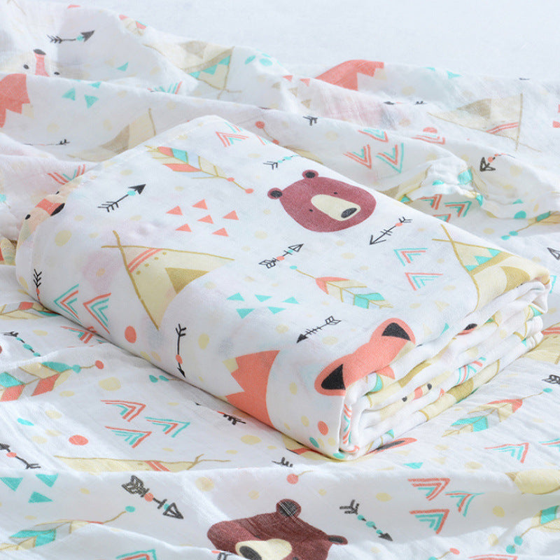Woodland Friends Muslin Swaddle