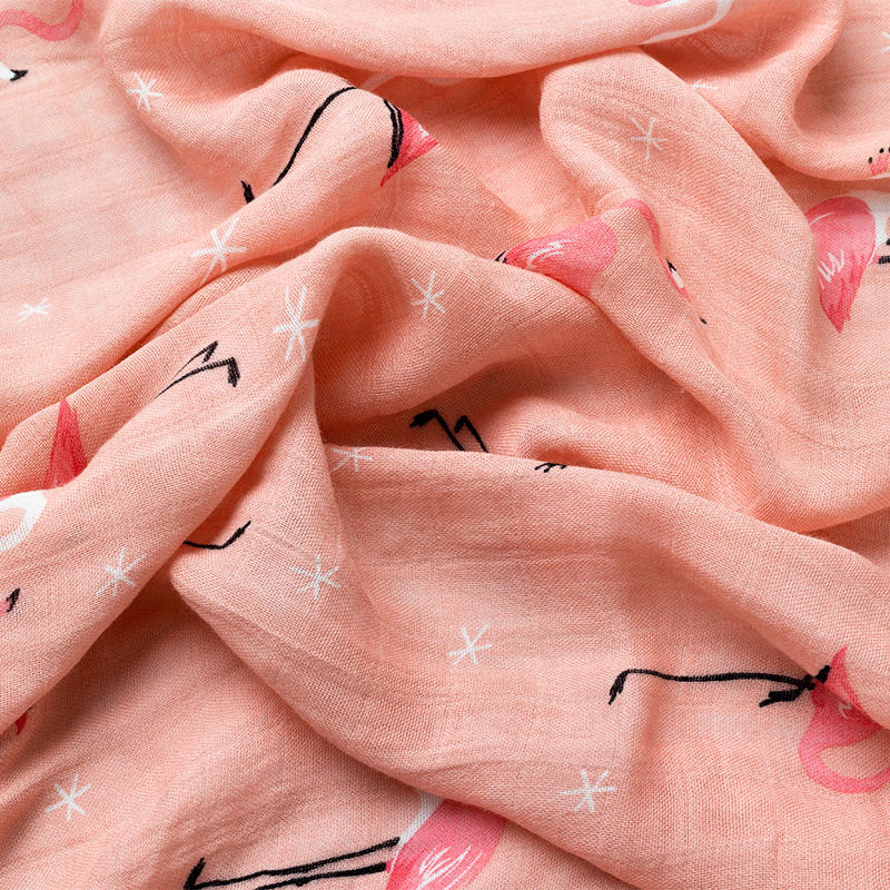 Flamingo Daydream Muslin Swaddle
