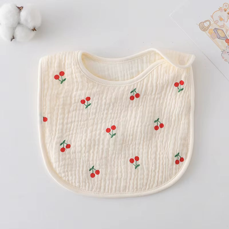 🍒 Cherry Orchard Baby Bib