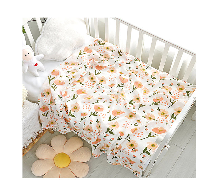Blush Garden Muslin Swaddle