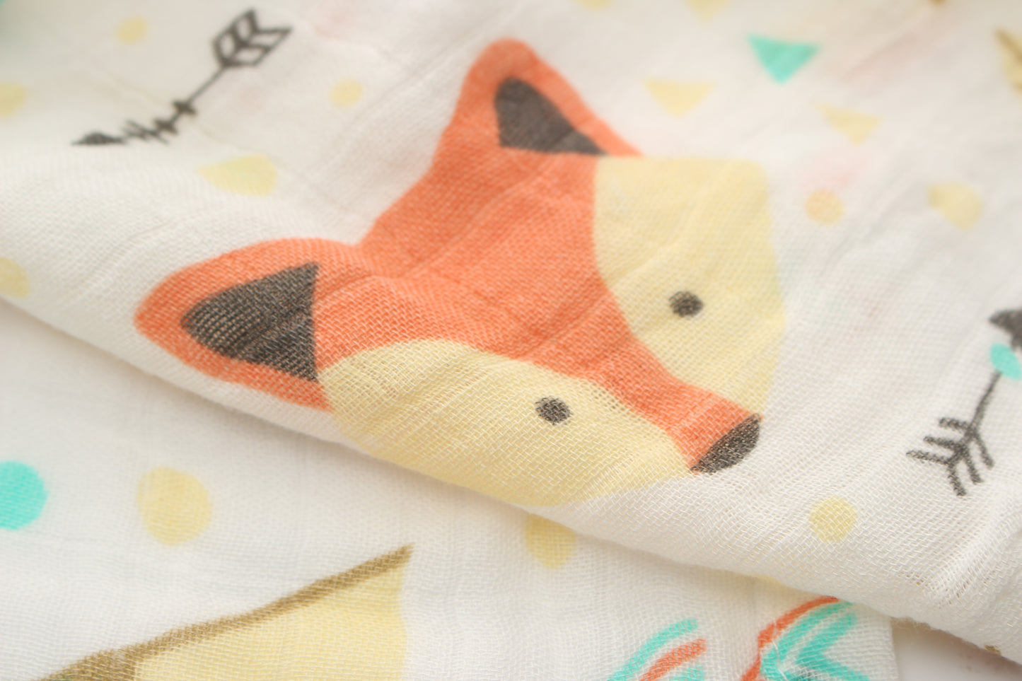 Woodland Friends Muslin Swaddle