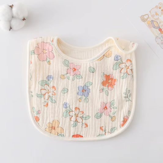 🌸 Heirloom Floral Baby Bib