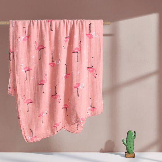 Flamingo Daydream Muslin Swaddle