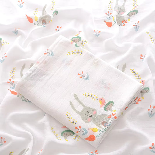 Meadow Bunny Muslin Swaddle
