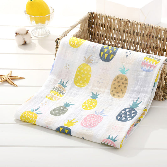 Tropical Pineapple Muslin Swaddle