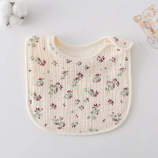 🍷 Crimson Meadow Baby Bib