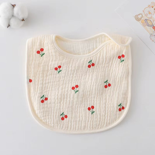 🍒 Cherry Orchard Baby Bib